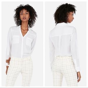 Express Slim Fit Convertible Sleeve Portofino Top